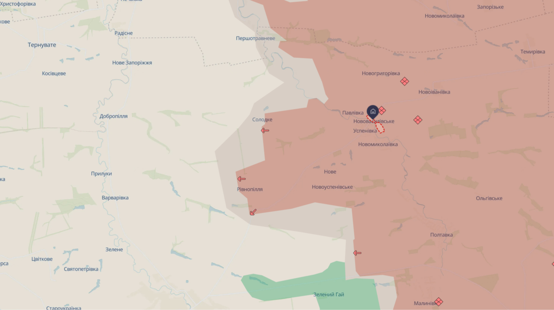 Сили оборони вийшли з Нововасилівського на Запоріжжі