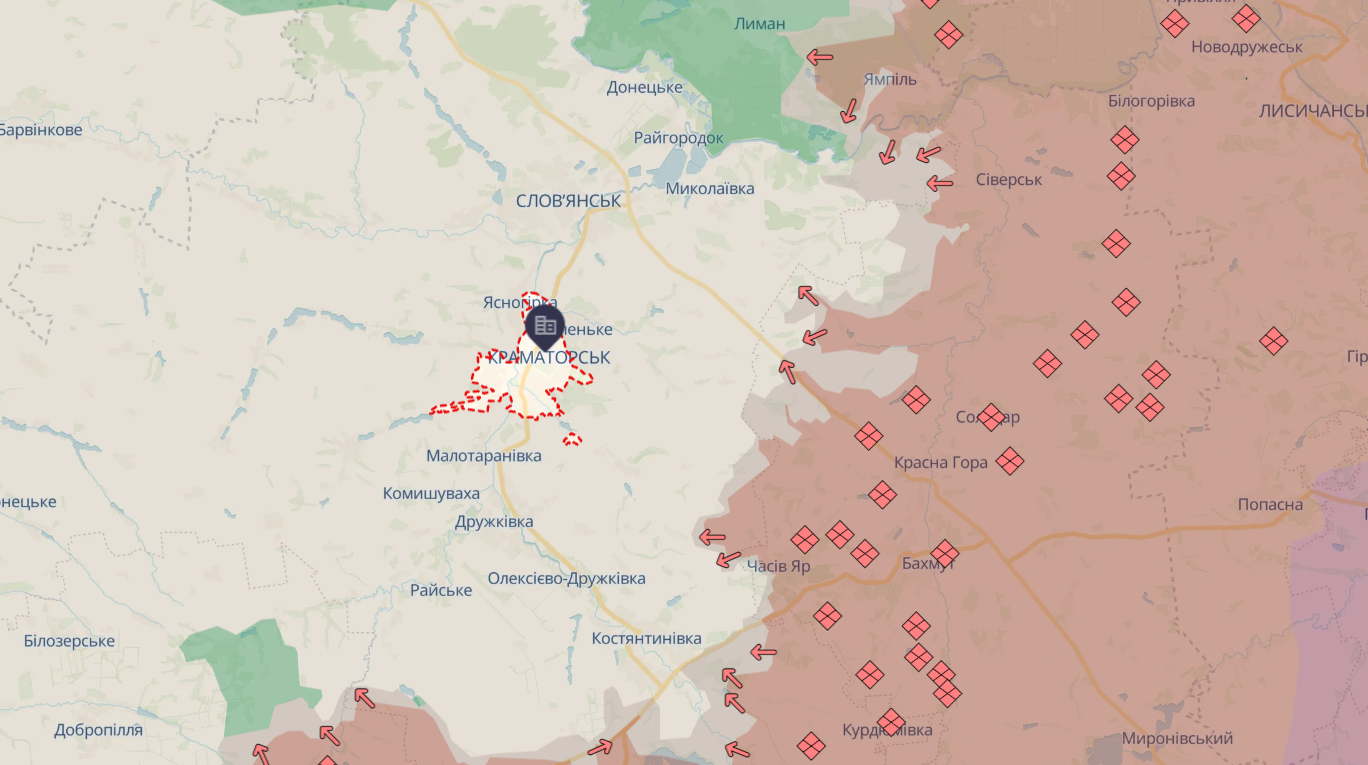 Росіяни обстріляли Краматорськ зі ствольної артилерії